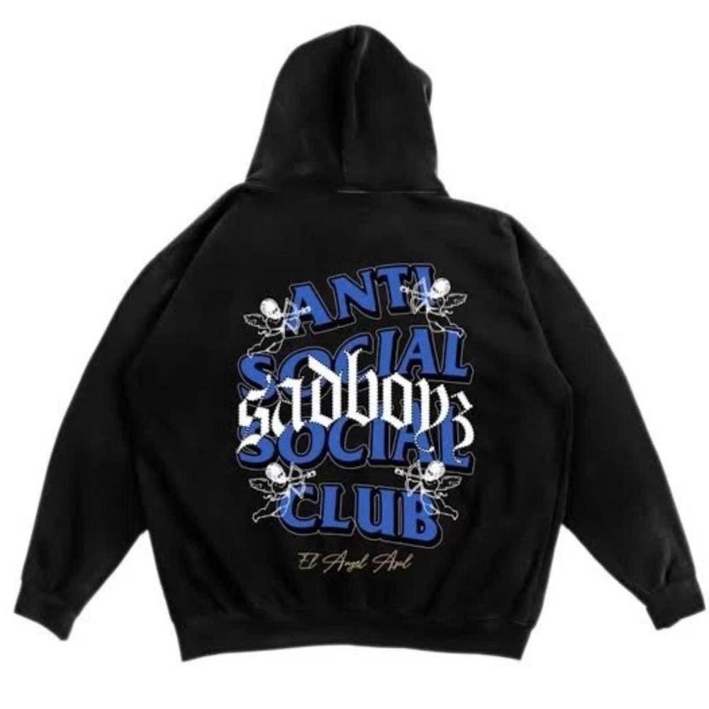Anti Social Social Club Sad Boyz El Azul Hoodie Black XL Brand New with Tags